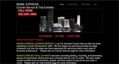Desktop Screenshot of miamiexpresscourier.com